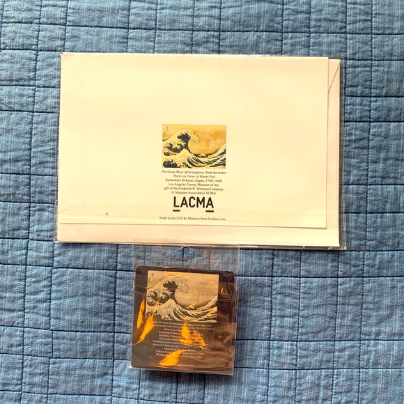 Hokusai’s The Great Wave notecard and magnet. NWOT - Picture 2 of 2